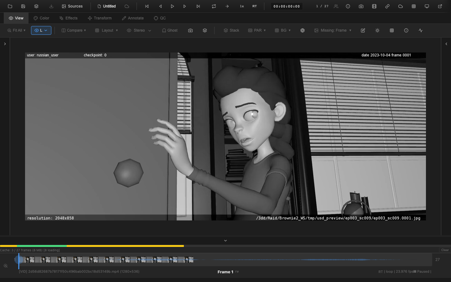 Luminance channel isolation