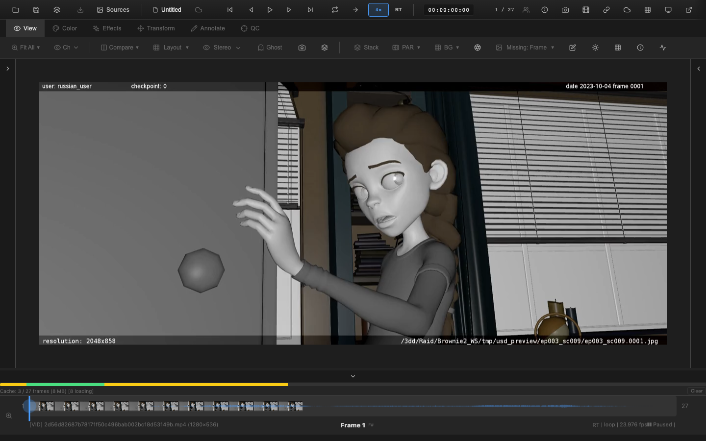 JKL speed indicator showing 2x playback